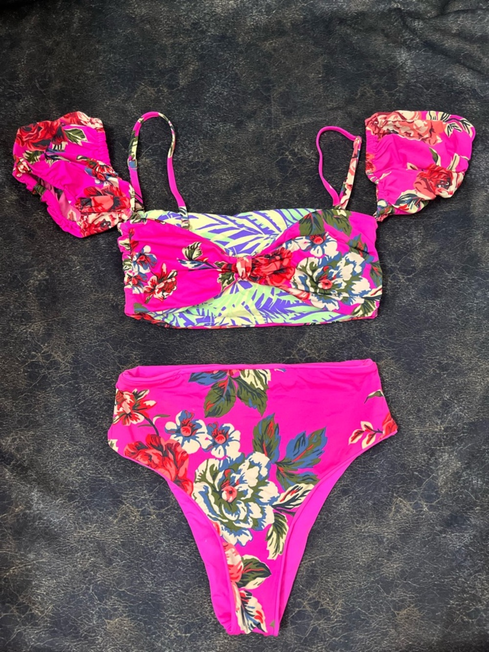 Maaji Rose Mallow Reversible Bikini 🌸 Bright Floral | 2-in-1 Swimwear
